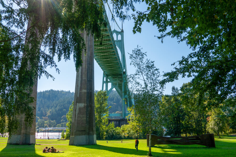 Cathedral Park In North Portland Oregon