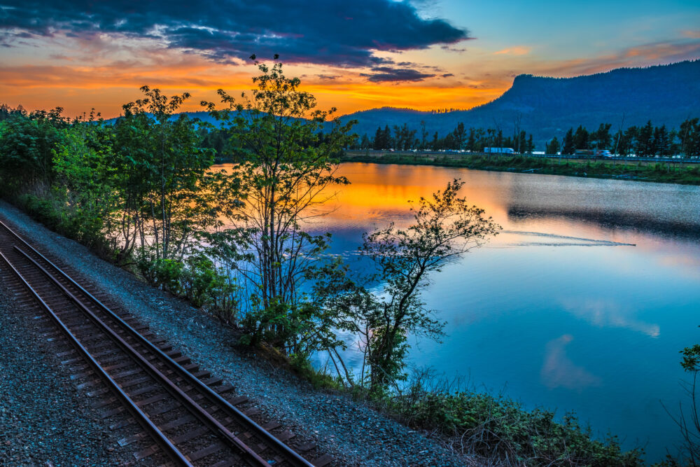 Columbia River In Portland, Oregon